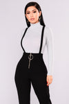 Jump In The Ring Jumpsuit - Black