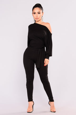 Pro Lounger Jumpsuit - Black