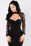 The Case of Lace Dress - Black