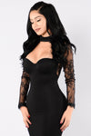 The Case of Lace Dress - Black