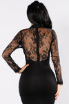 The Case of Lace Dress - Black