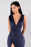 Nature Made Dress - Navy