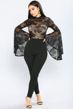 Fame Monster Lace Jumpsuit - Black