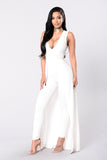 Middle Of Things Jumpsuit - Ivory