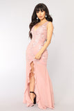 In Awe Lace Dress - Rose