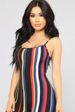 Stripe Season Jumpsuit - Black/Multi